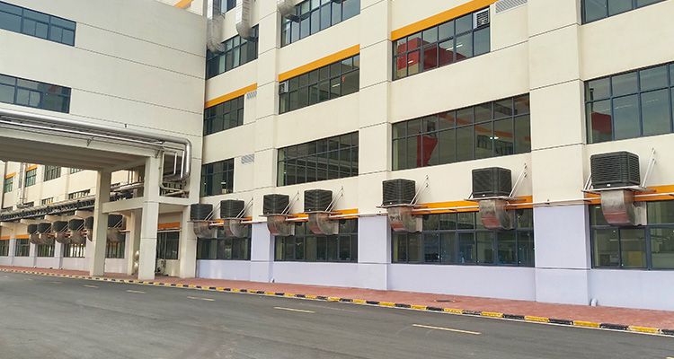 مشروع التبريد والتهوية لورشة إنتاج المشروبات