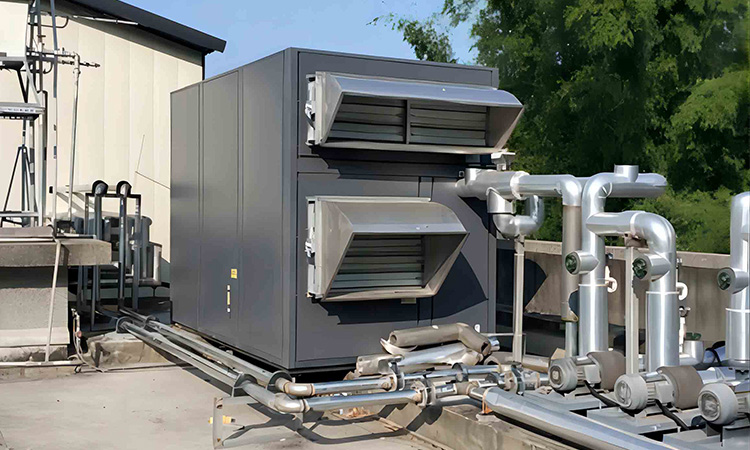 Temperature and humidity control of cultural museum exhibition hall case