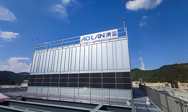 مشروع مبردات التبريد التبخيري غير المباشر في قاعدة إنتاج الاتصالات بمدينة شييان، مقاطعة هوبي